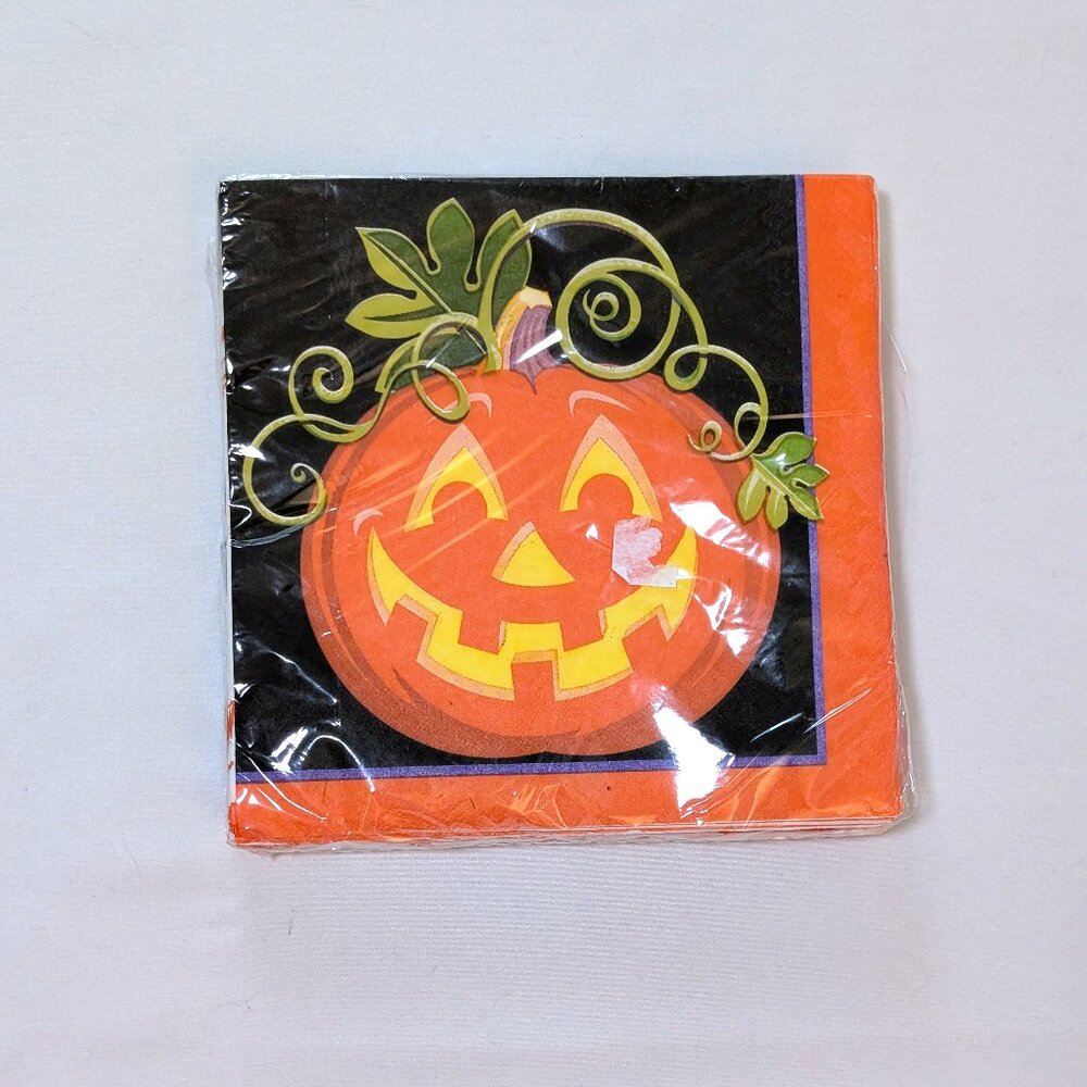 New Vintage Halloween Pumpkin DesignWare Luncheon Napkins 20-Pack 2-Ply 13"x13"